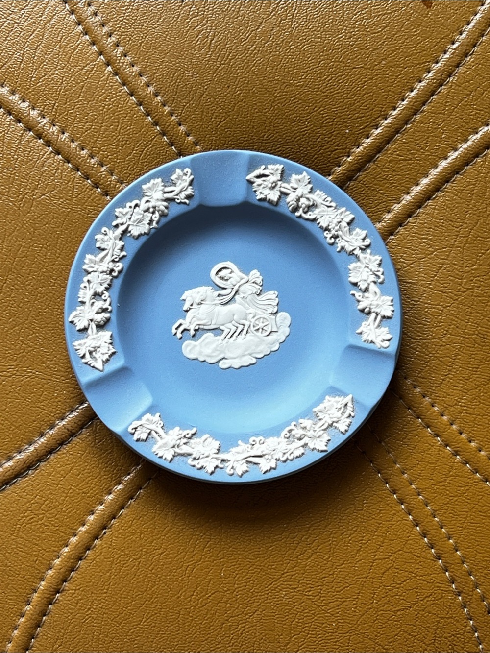 Blue and White Decorative Ashtray by Wedgwood England